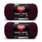 Red Heart Super Saver Jumbo Claret Yarn - 2 Pack of 396g/14oz - Acrylic - 4 Medium (Worsted) - 744 Yards - Knitting/Crochet